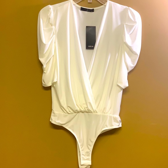 Tops - Beautiful White Onesie Blouse, Size: M